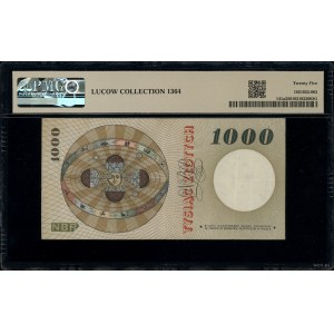 1.000 złotych, 29.10.1965; seria D, numeracja 1783874; ...