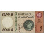 1.000 złotych, 29.10.1965; seria D, numeracja 1783874; ...