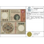 1.000 złotych, 29.10.1965; seria D, numeracja 1783874; ...