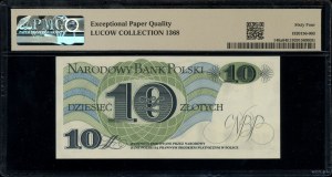 10 zloty, 1.06.1982; B series, numbering 0855776; Luco...