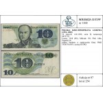 10 złotych, 1.06.1982; seria B, numeracja 0855776; Luco...