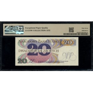 20 złotych, 1.06.1982; seria D, numeracja 2807377; Luco...