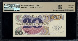 20 zloty, 1.06.1982; series D, numbering 2807377; Luco...
