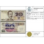 20 złotych, 1.06.1982; seria D, numeracja 2807377; Luco...