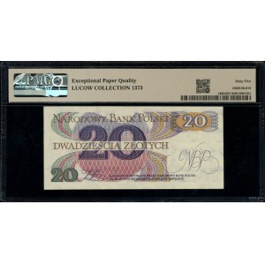 20 złotych, 1.06.1982; seria AA, numeracja 0818850; Luc...