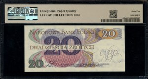 20 zloty, 1.06.1982; AA series, numbering 0818850; Luc...