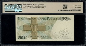 50 zloty, 9.05.1975; rarer N series, numbering 01649....