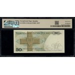 50 złotych, 9.05.1975; rzadsza seria N, numeracja 01649...