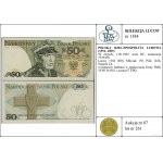 50 or, 1.06.1982 ; série DC, numérotation 7339458 ; Luc...