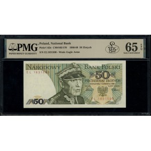 50 złotych, 1.06.1986; seria EL, numeracja 1831580; Luc...