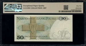 50 zloty, 1.06.1986; EL series, numbering 1831580; Luc...