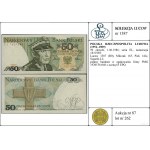 50 złotych, 1.06.1986; seria EL, numeracja 1831580; Luc...