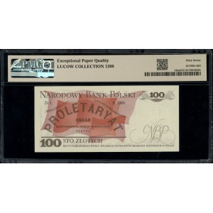 100 złotych, 15.01.1975; wyjątkowo rzadka seria S, nume...