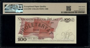 100 zloty, 1.06.1979; rare EW series, numbering 7350....