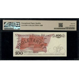 100 zlatých, 1.06.1982; série HK, číslování 3219700; Lu...