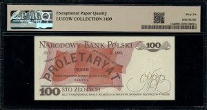 100 zloty, 1.06.1982; HK series, numbering 3219700; Lu...