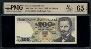 200 zloty, 25.05.1976; rare M series, numbering 2695....