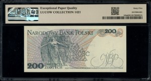 200 zloty, 25.05.1976; rare M series, numbering 2695....