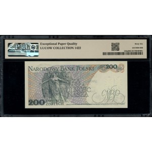 200 złotych, 25.05.1976; wyjątkowo rzadka seria AG, num...