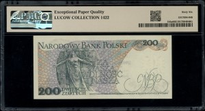 200 zloty, 25.05.1976; extremely rare AG series, num...