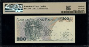 200 zloty, 1.06.1979; rare AT series, numbering 0729....