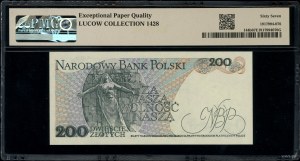 200 zloty, 1.06.1982; very rare CN series, numerac...
