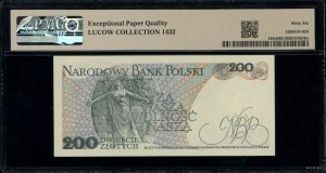 200 zloty, 1.06.1986; CT series, numbering 6432403; Lu...