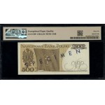 500 złotych, 16.12.1974; seria K, numeracja 0000000, gr...
