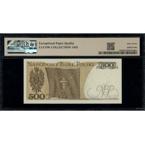 500 złotych, 16.12.1974; bardzo rzadka seria AB, numera...
