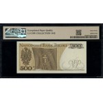 500 złotych, 16.12.1974; bardzo rzadka seria AB, numera...