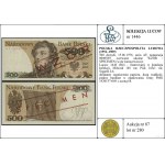500 zlatých, 15.06.1976; séria AY, číslovanie 0000589, c...