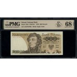 500 złotych, 15.06.1976; rzadka seria AS, numeracja 374...