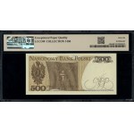 500 złotych, 1.06.1979; rzadka seria BT, numeracja 0105...