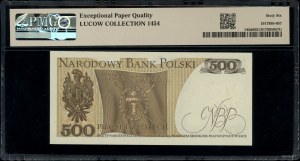 500 zloty, 1.06.1982; rare CL series, numbering 0692....