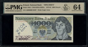 1,000 gold, 2.07.1975; series A, numbering 0000000, g...