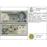 1.000 złotych, 2.07.1975; seria A, numeracja 0000000, g...