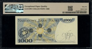 1,000 zloty, 1.06.1982; rare DF series, numbered 27....