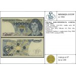 1.000 złotych, 1.06.1982; rzadka seria DF, numeracja 27...