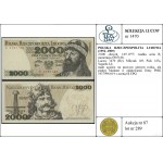 2.000 złotych, 1.05.1977; rzadka seria B, numeracja 698...