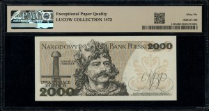 2,000 zloty, 1.06.1979; T-series, numbering 0100514; L...