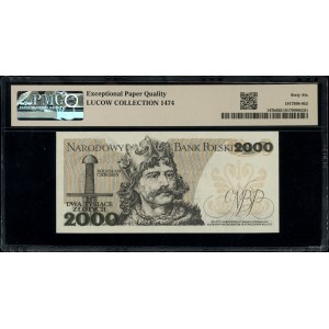 2.000 złotych, 1.06.1979; rzadka seria AY, numeracja 75...