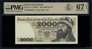 2,000 zloty, 1.06.1982; BR series, numbering 0950536; ...