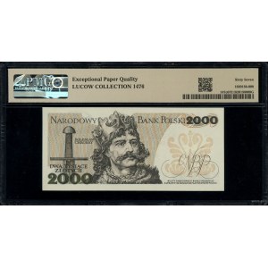 2.000 złotych, 1.06.1982; seria BR, numeracja 0950536; ...