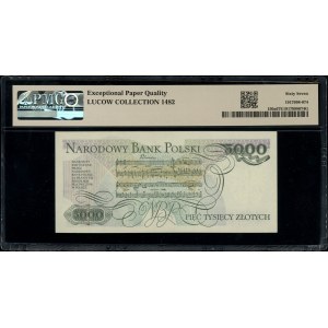5.000 złotych, 1.06.1982; wyjątkowo rzadka seria P, num...