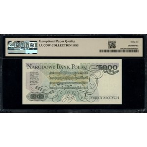 5 000 zlatých, 1.06.1982; velmi vzácná série AM, číslo...