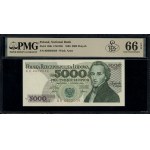 5.000 złotych, 1.06.1986; bardzo rzadka seria BB, numer...