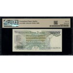 5.000 złotych, 1.06.1986; bardzo rzadka seria BB, numer...
