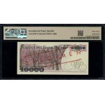 10 000 zlatých, 1.2.1987; séria A, číslo 0000940, ...