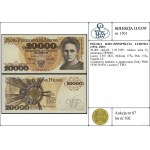 20.000 oro, 1.02.1989; serie D più rara, numero 5...