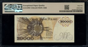 20,000 gold, 1.02.1989; very rare AC series, nume...